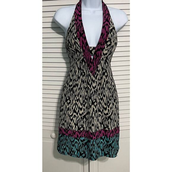 Nanette Lenore Silk Printed Mini Dress White 0‎ - Picture 2 of 16